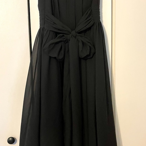 Black Chiffon Dress - Picture 2 of 5